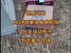 100KW東方紅全自動柴油發(fā)電機(jī)組到貨安微工地